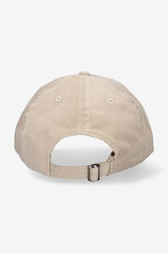 Wood Wood czapka z daszkiem sztruksowa Low profile corduroy cap beżowy
