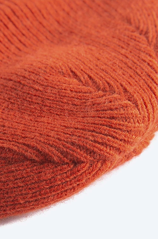 orange Wood Wood wool beanie