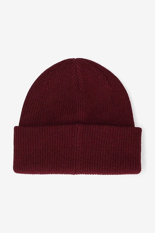 Wood Wood wool beanie Mande red