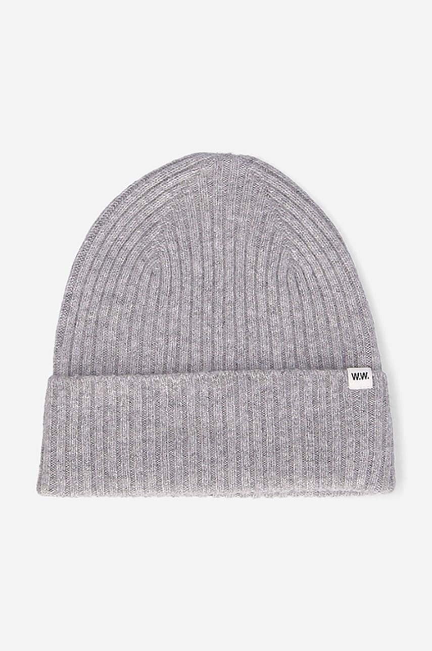 gray Wood Wood wool beanie Luca Unisex