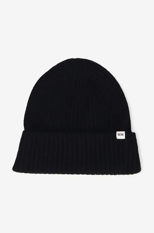 black Wood Wood wool beanie Luca Unisex