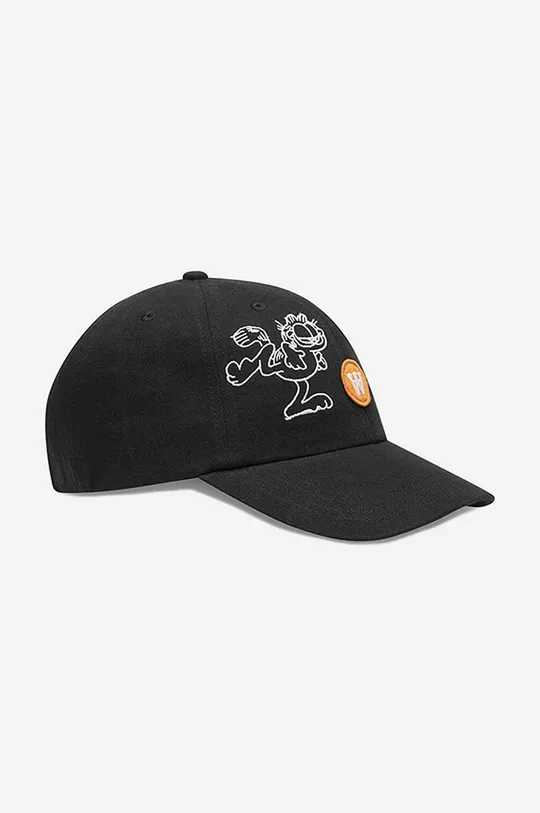 μαύρο Βαμβακερό καπέλο του μπέιζμπολ Wood Wood X Garfield Unisex
