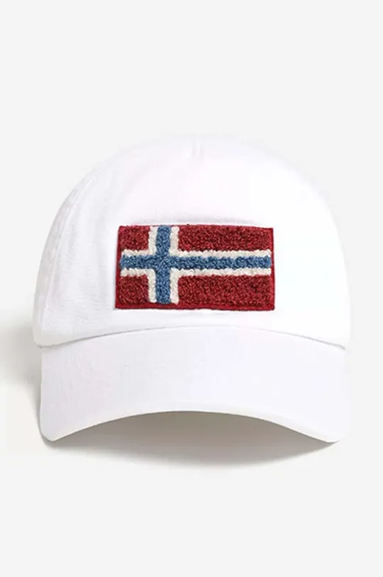 white Napapijri cotton baseball cap Falis Unisex