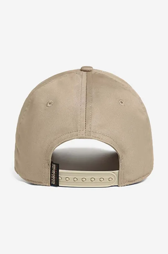 Napapijri czapka z daszkiem F-Box Cap beżowy