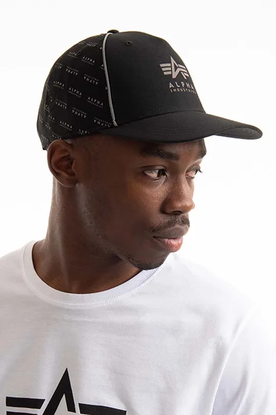 Καπέλο Alpha Industries Reflective Cap μαύρο
