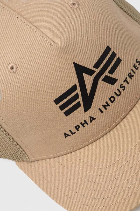 Alpha Industries czapka z daszkiem brązowy