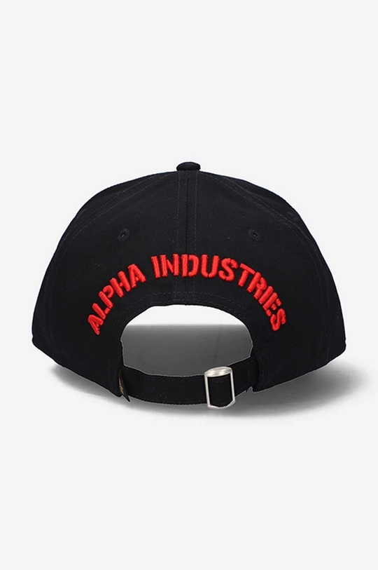 Bavlnená šiltovka Alpha Industries 3D Cap čierna