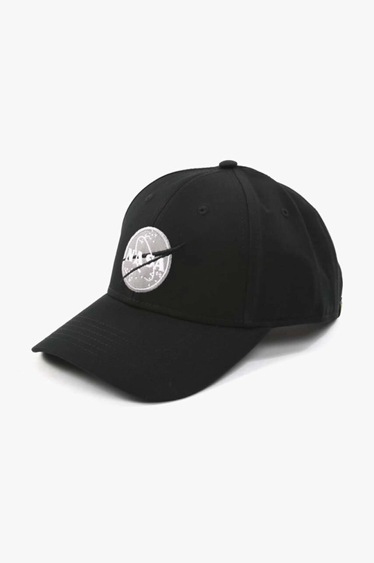 чорний Бавовняна бейсболка Alpha Industries Nasa Cap Unisex