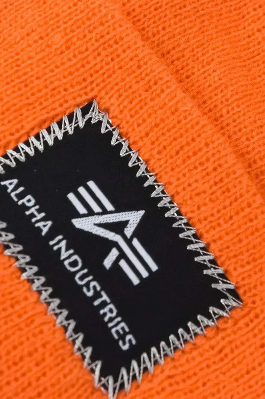 оранжев Шапка Alpha Industries X-Fit Beanie