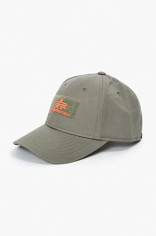 zelená Bavlněná baseballová čepice Alpha Industries VLC Cap II Unisex