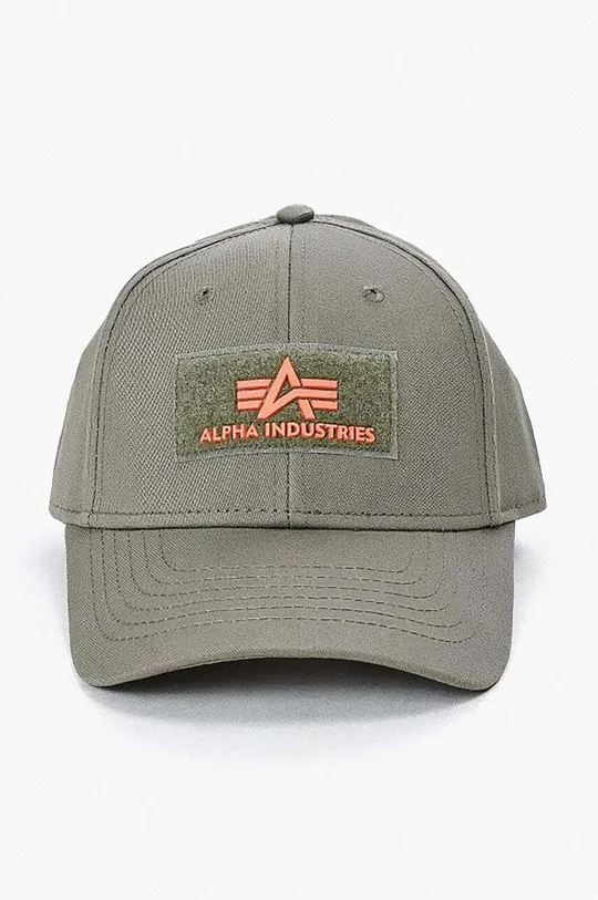 Alpha Industries cotton baseball cap VLC Cap II green