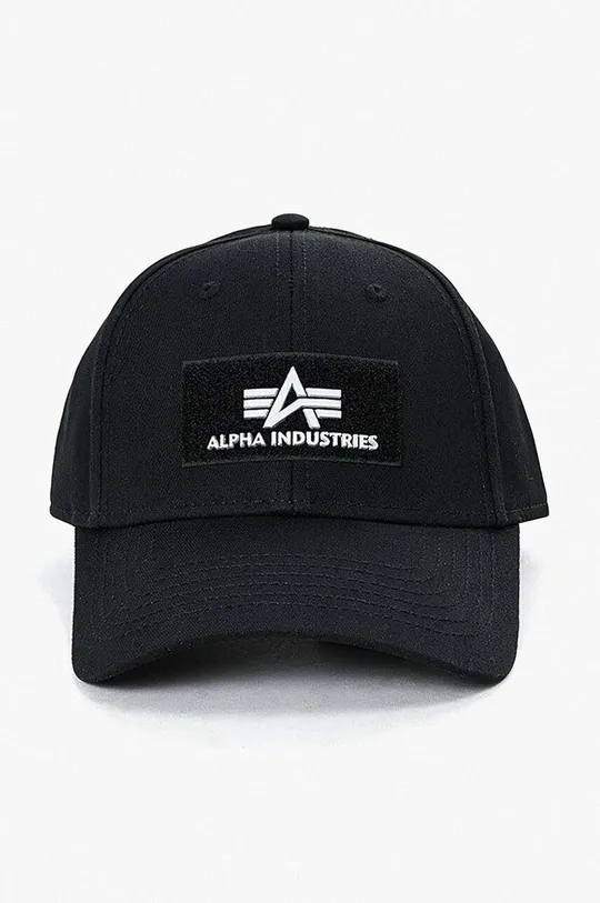 Бавовняна бейсболка Alpha Industries VLC Cap II чорний
