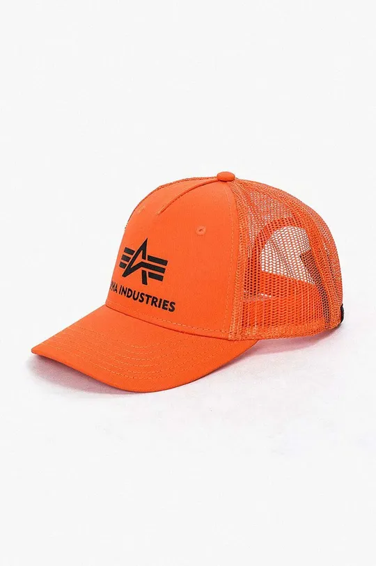 narančasta Kapa sa šiltom Alpha Industries Basic Trucker Cap Unisex