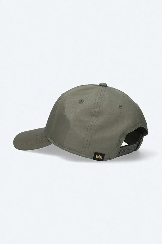 πράσινο Βαμβακερό καπέλο του μπέιζμπολ Alpha Industries