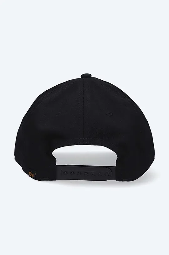 Alpha Industries șapcă de baseball din bumbac negru