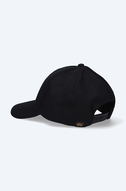 black Alpha Industries cotton baseball cap