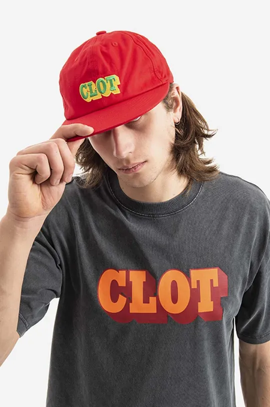 CLOT cotton baseball cap red