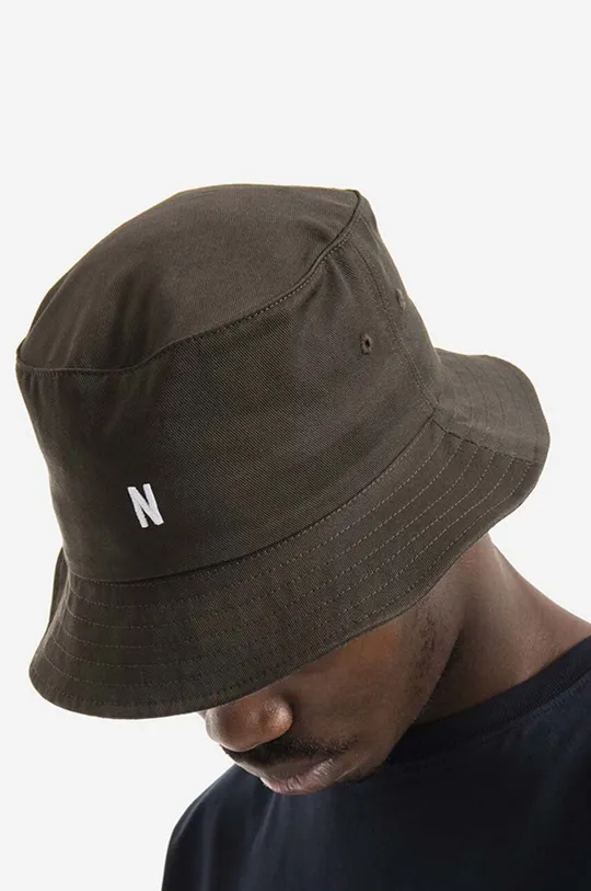 hnědá Bavlněný klobouk Norse Projects