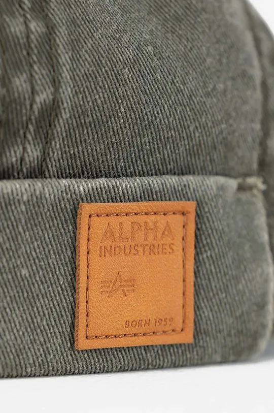 Bavlnená čiapka Alpha Industries Docker Hat sivá