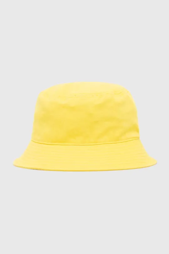 Bavlněný klobouk Kangol Washed Bucket žlutá