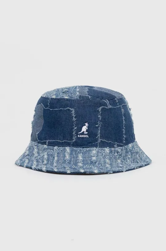 μπλε Βαμβακερό καπέλο Kangol Denim Mashup Bucket Unisex