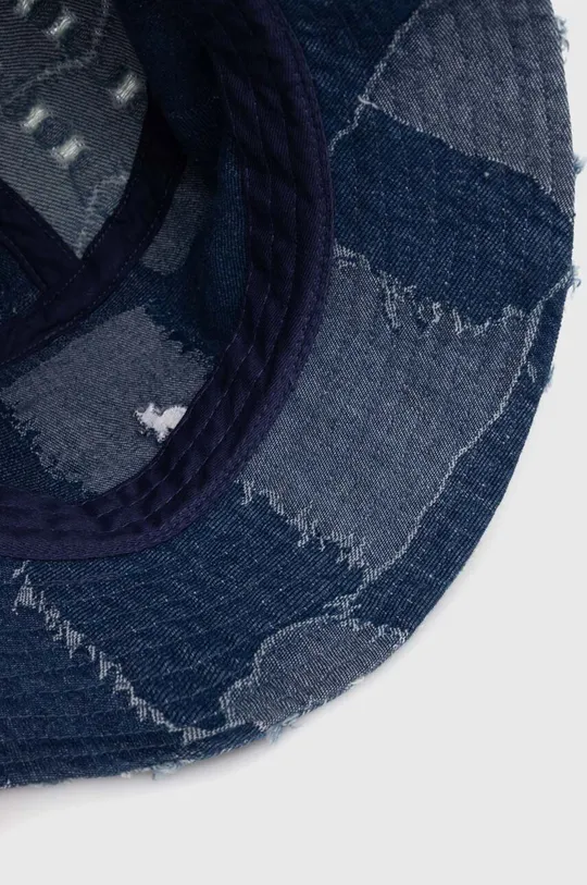 niebieski Kangol kapelusz bawełniany Denim Mashup Bucket