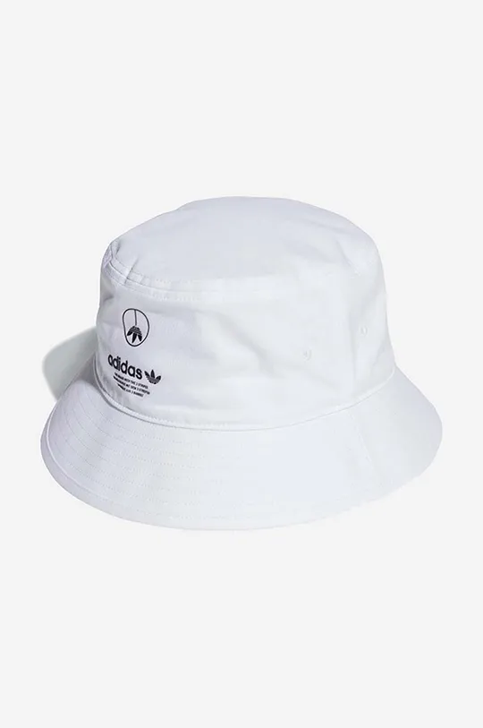 λευκό Βαμβακερό καπέλο adidas Unite Bucket Unisex