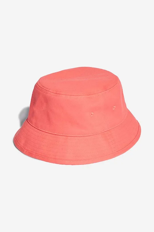 różowy adidas Originals kapelusz bawełniany Trefoil Bucket Hat