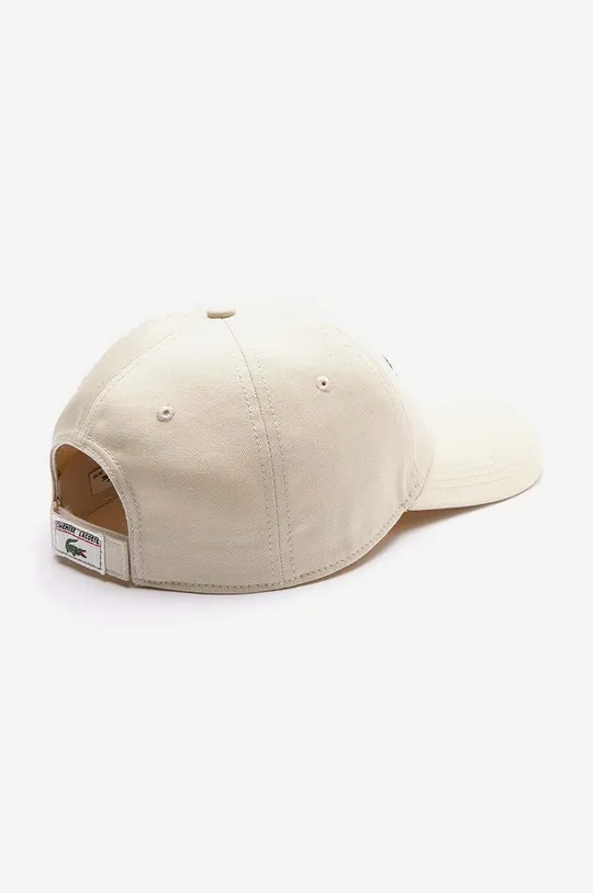 Lacoste cotton baseball cap beige