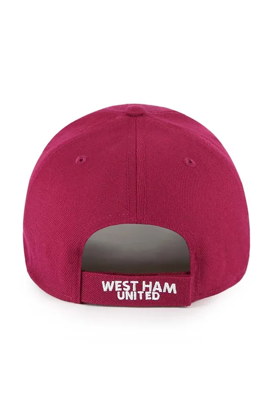 47 brand cappello con visiera con aggiunta di cotone EPL West Ham United FC rosso