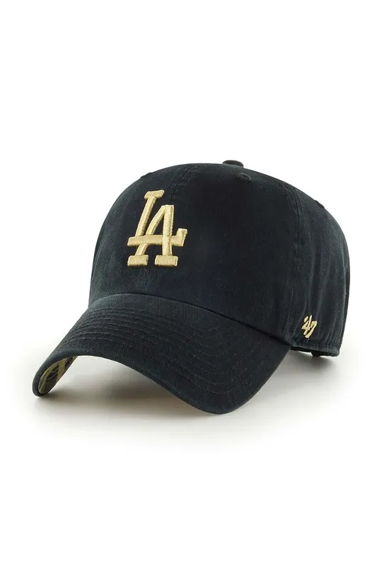 μαύρο Βαμβακερό καπέλο του μπέιζμπολ 47 brand MLB Los Angeles Dodgers Unisex