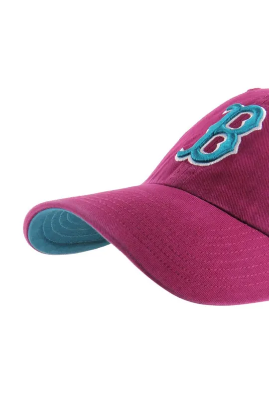 47 brand czapka z daszkiem bawełniana MLB Boston Red Sox bordowy