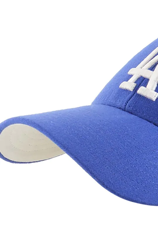 Кепка з домішкою вовни 47brand MLB Los Angeles Dodgers 85% Акрил, 15% Вовна