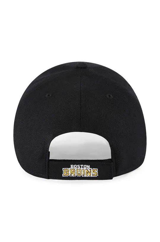 47 brand czapka z daszkiem z domieszką wełny NHL Boston Bruins czarny