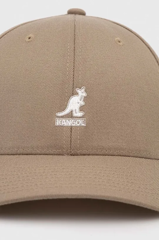 Kangol czapka z domieszką wełny beżowy