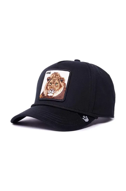 czarny Goorin Bros czapka z daszkiem bawełniana King Unisex