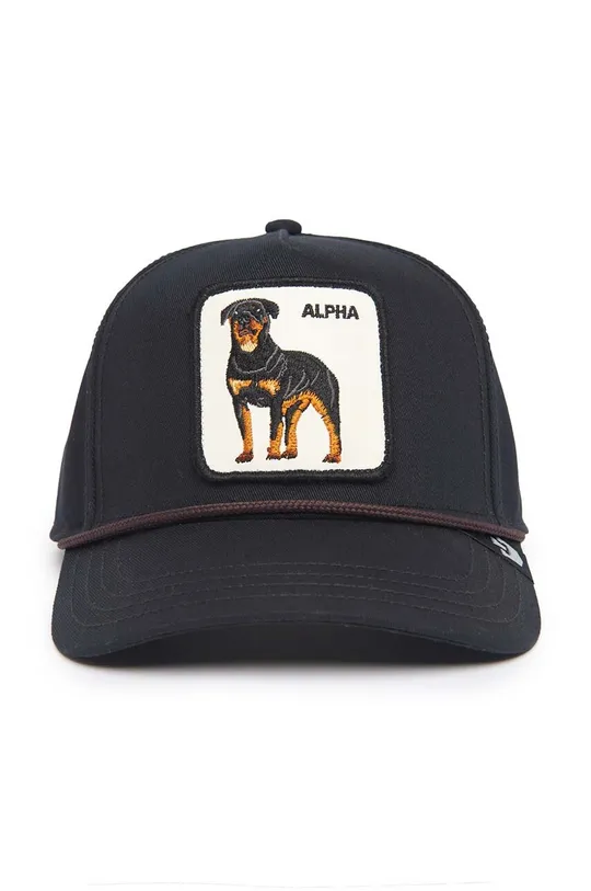 Bombažna bejzbolska kapa Goorin Bros Alpha Dog črna