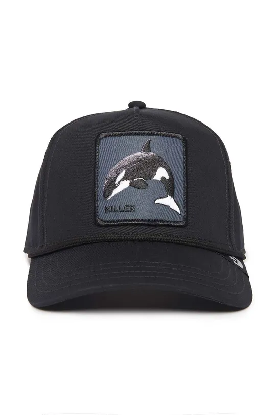 Pamučna kapa sa šiltom Goorin Bros Killer Whale crna
