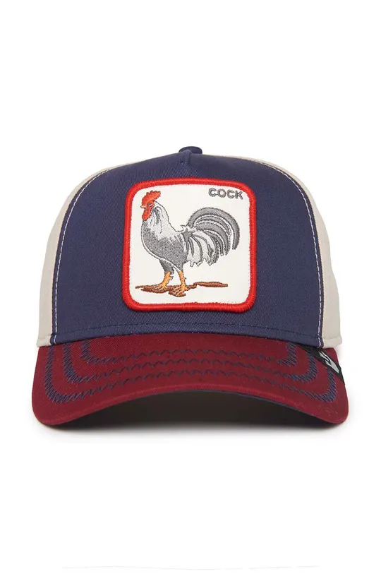 Goorin Bros czapka z daszkiem bawełniana All American Rooster granatowy