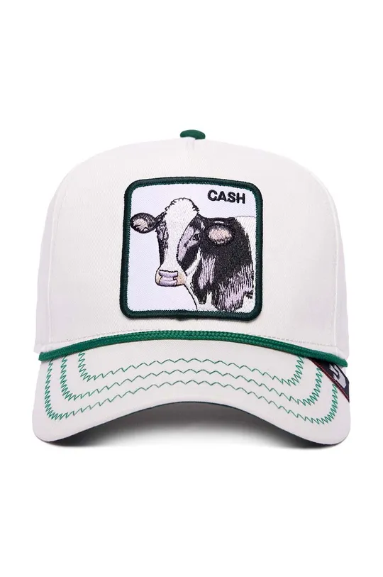 Βαμβακερό καπέλο του μπέιζμπολ Goorin Bros Cash Cow λευκό