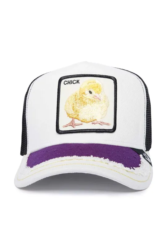 Καπέλο μπέιζμπολ από μείγμα μεταξιού Goorin Bros Silky Chick λευκό