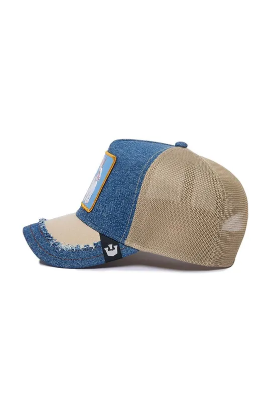 niebieski Goorin Bros czapka z daszkiem z domieszką jedwabiu Silky Rabbit