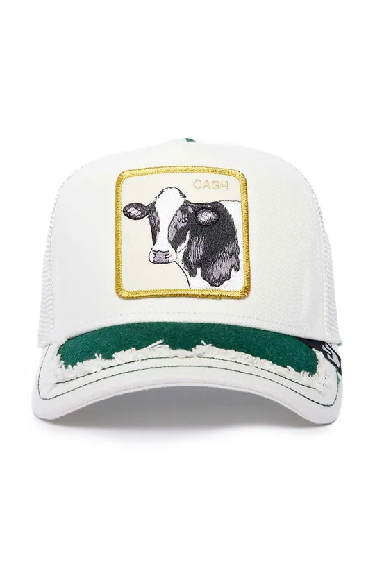 Καπέλο μπέιζμπολ από μείγμα μεταξιού Goorin Bros Silky Cow λευκό