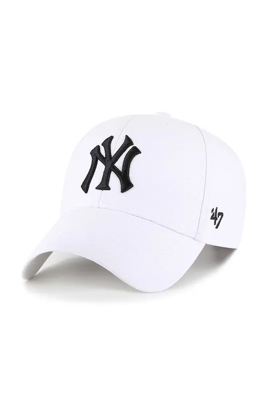 biały 47 brand czapka z daszkiem z domieszką wełny MLB New York Yankees Unisex