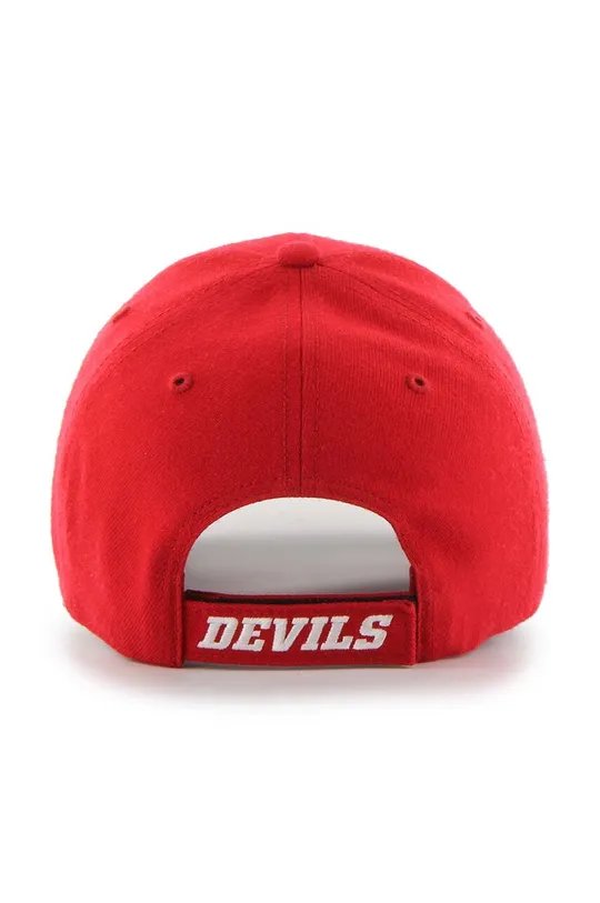 Kapa sa šiltom s dodatkom vune 47brand NHL New Jersey Devils crvena