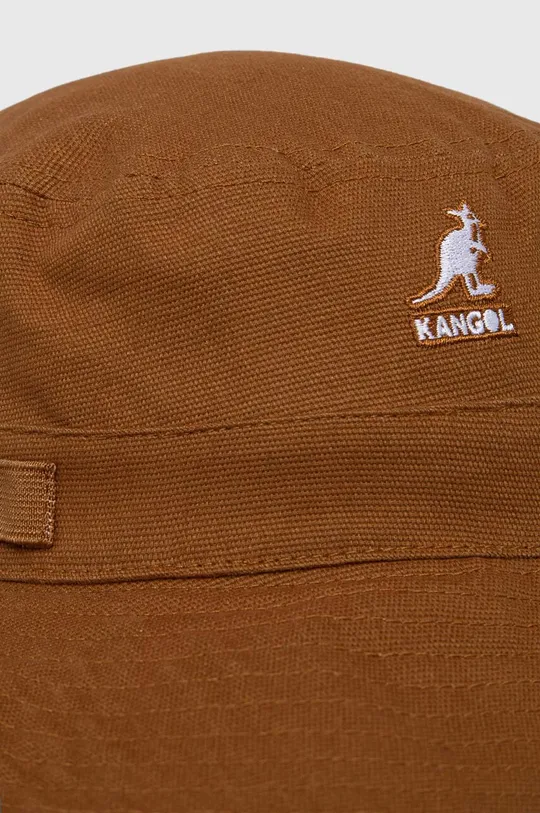 Kangol kapelusz bawełniany brązowy
