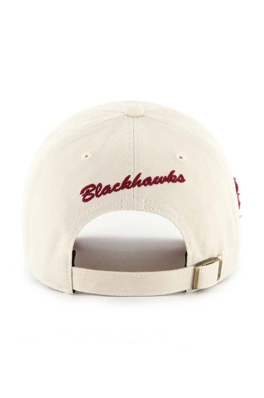 Бавовняна бейсболка 47 brand NHL Chicago Blackhawks бежевий H.CLBFB04GWS.Y0