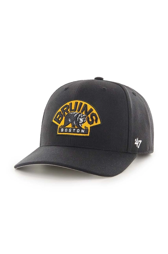 Καπέλο 47 brand NHL Boston Bruins με μείγμα μαλλιού μαύρο H.CLZOE01WBP.BKA