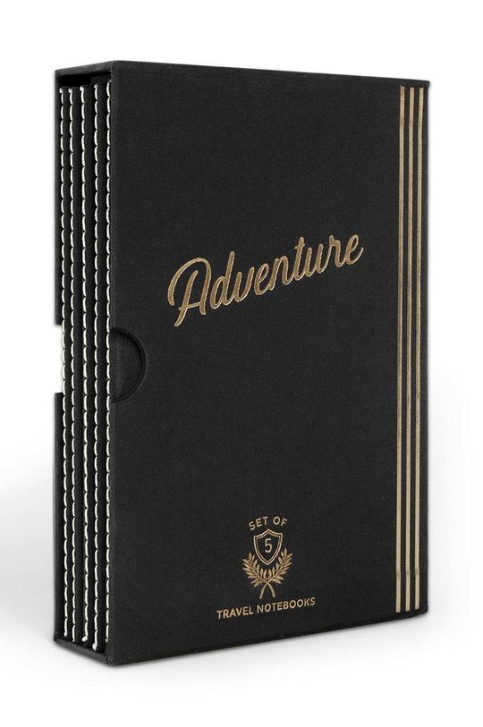 negru Designworks Ink set de caiete de călătorie Adventure Box (5-pack) Unisex
