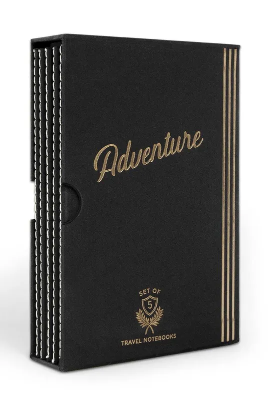 μαύρο Designworks Ink σετ ταξιδιωτικών σημειωματάρια Adventure Box (5-pack) Unisex